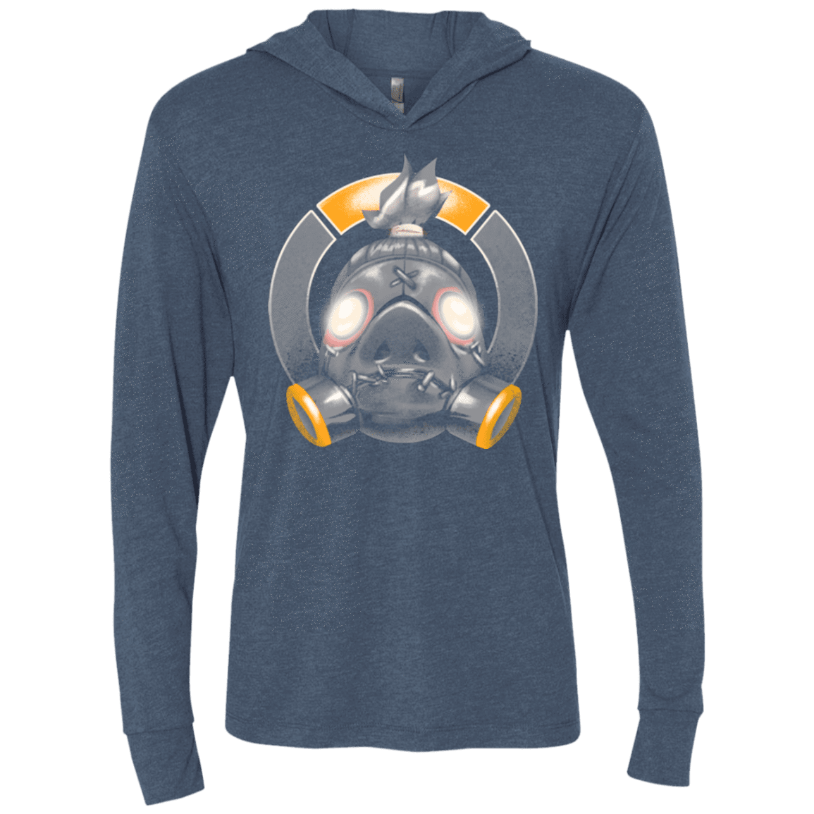 T-Shirts Indigo / X-Small The Ruthless Killer Triblend Long Sleeve Hoodie Tee