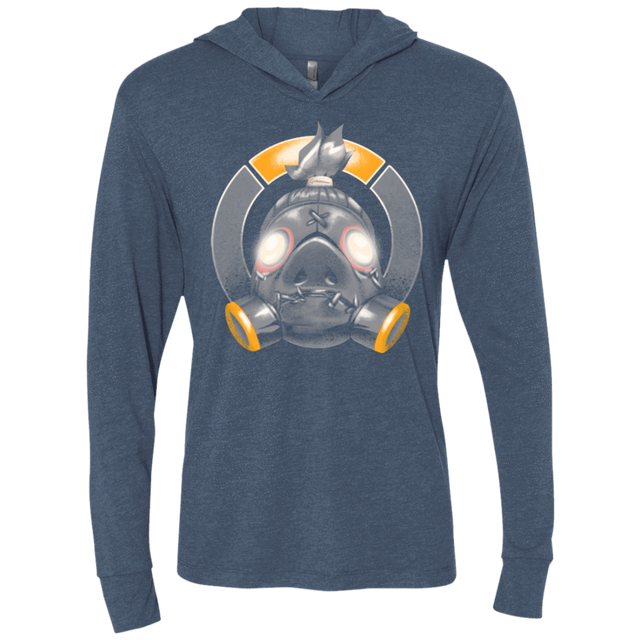 T-Shirts Indigo / X-Small The Ruthless Killer Triblend Long Sleeve Hoodie Tee