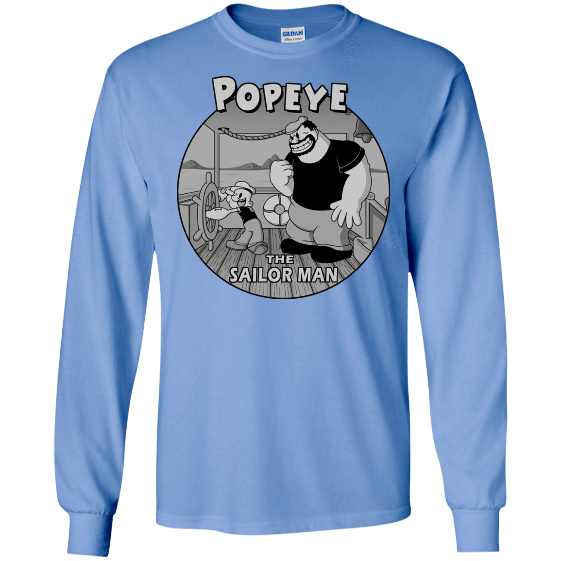 T-Shirts Carolina Blue / S The Sailor Man Men's Long Sleeve T-Shirt