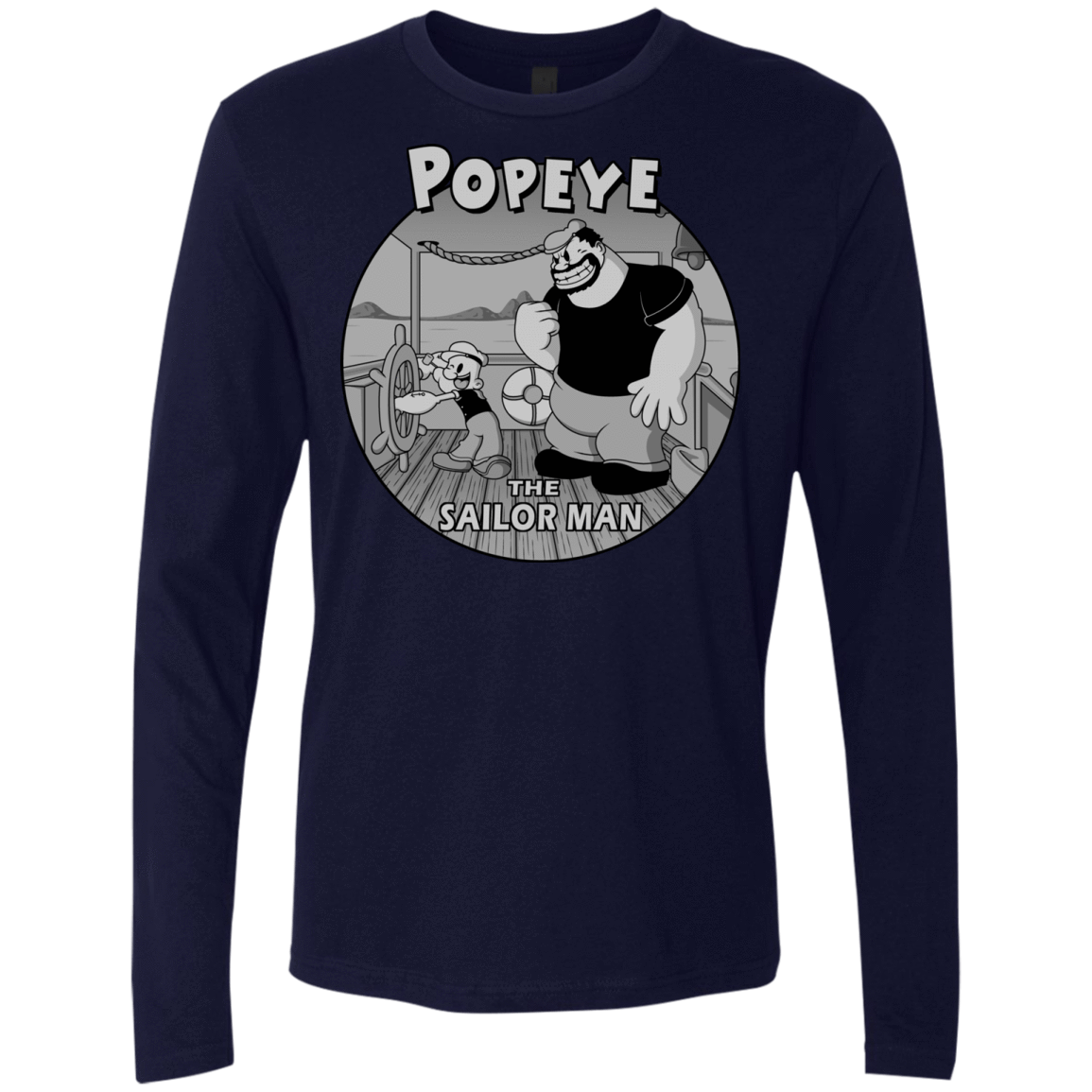 T-Shirts Midnight Navy / S The Sailor Man Men's Premium Long Sleeve