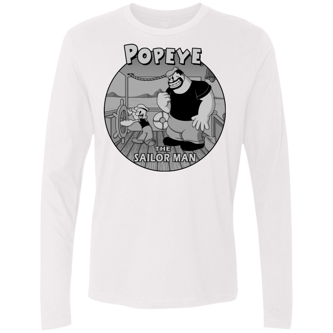 T-Shirts White / S The Sailor Man Men's Premium Long Sleeve
