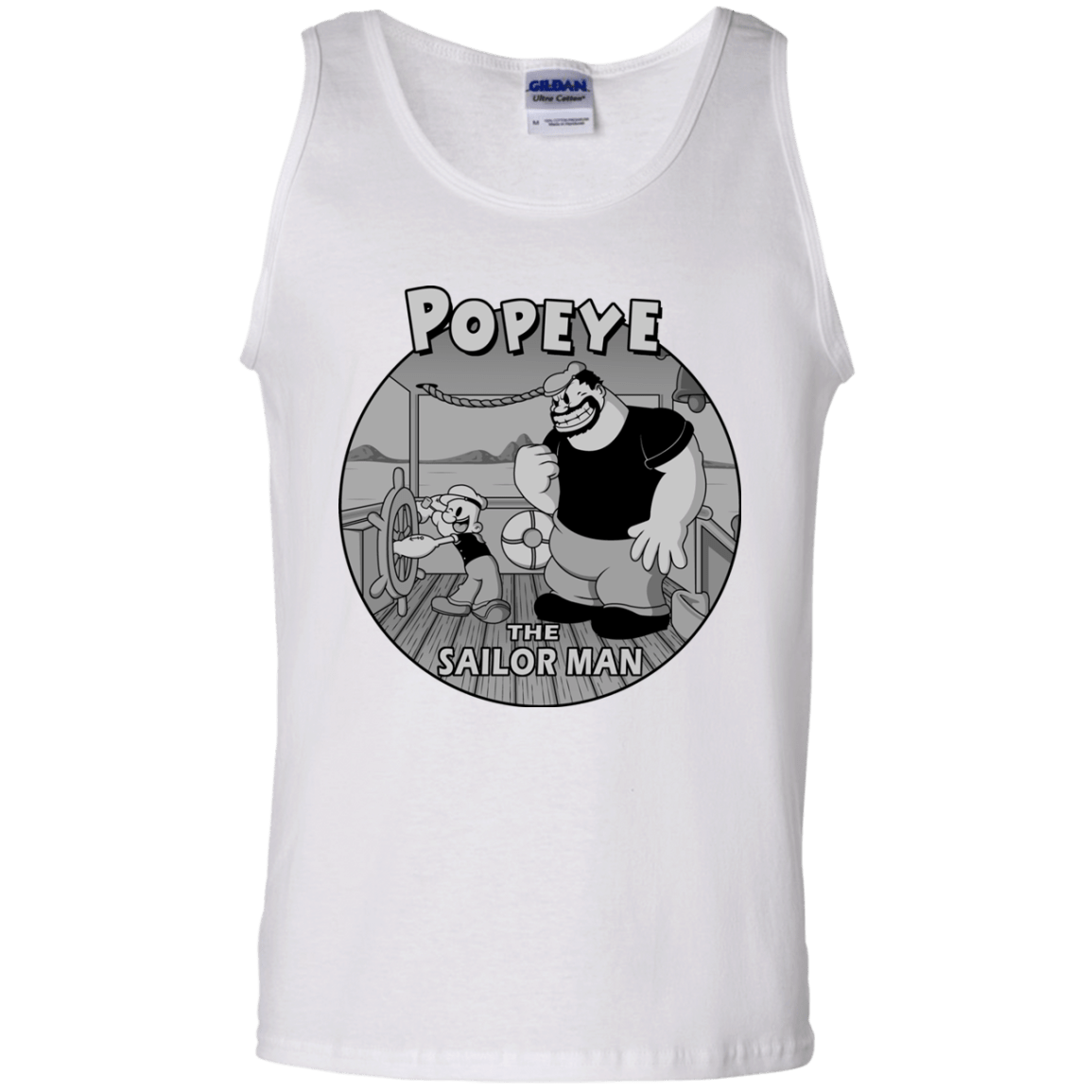 T-Shirts White / S The Sailor Man Men's Tank Top