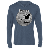 The Sailor Man Triblend Long Sleeve Hoodie Tee