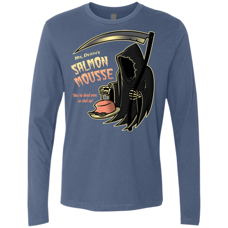 T-Shirts Indigo / Small The Salmon Mousse Men's Premium Long Sleeve