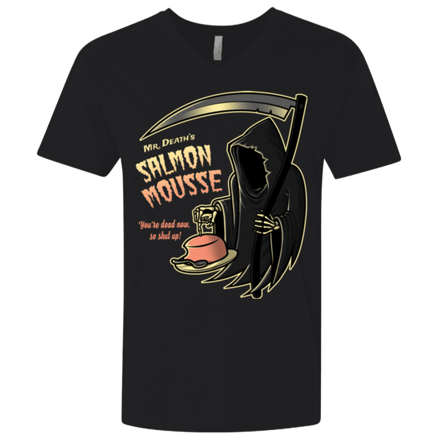 T-Shirts Black / X-Small The Salmon Mousse Men's Premium V-Neck