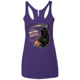 T-Shirts Purple / X-Small The Salmon Mousse Women's Triblend Racerback Tank