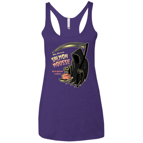 T-Shirts Purple / X-Small The Salmon Mousse Women's Triblend Racerback Tank