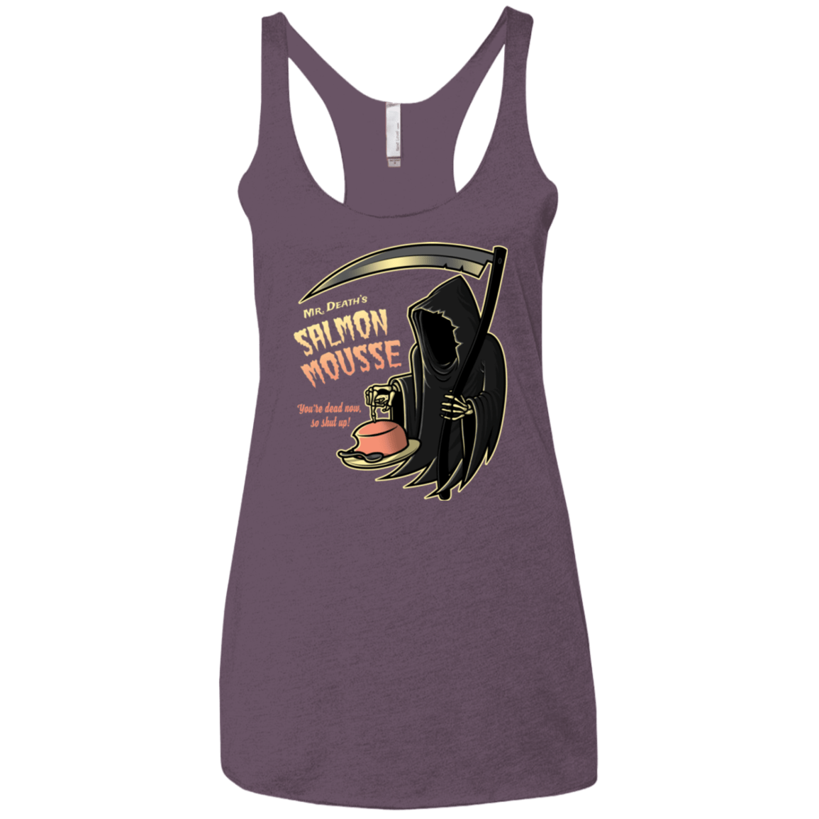T-Shirts Vintage Purple / X-Small The Salmon Mousse Women's Triblend Racerback Tank
