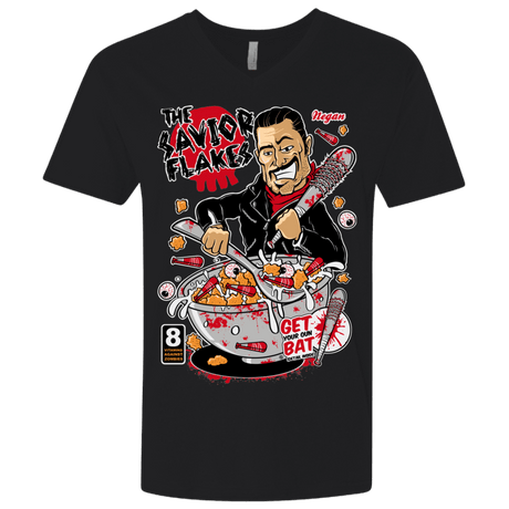 T-Shirts Black / X-Small The Savior Flakes Men's Premium V-Neck