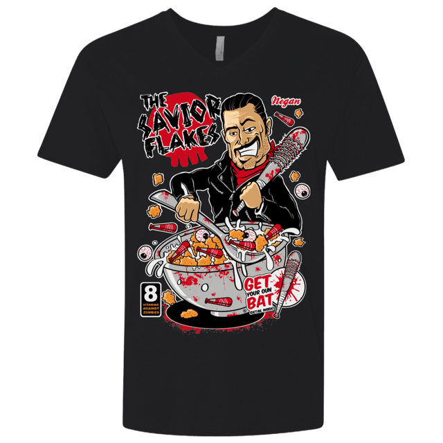 T-Shirts Black / X-Small The Savior Flakes Men's Premium V-Neck