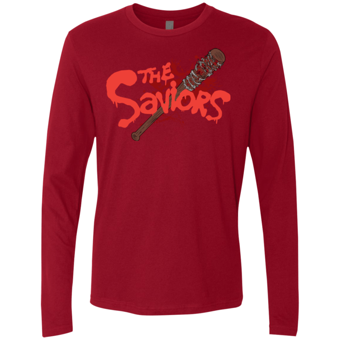 T-Shirts Cardinal / Small The Saviors Men's Premium Long Sleeve