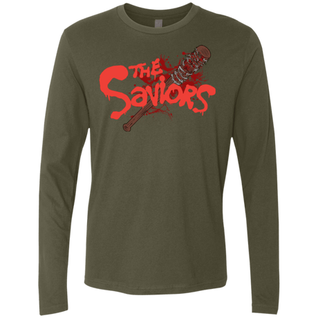 T-Shirts Military Green / Small The Saviors Men's Premium Long Sleeve