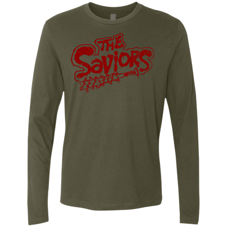 T-Shirts Military Green / Small The Saviors Men's Premium Long Sleeve