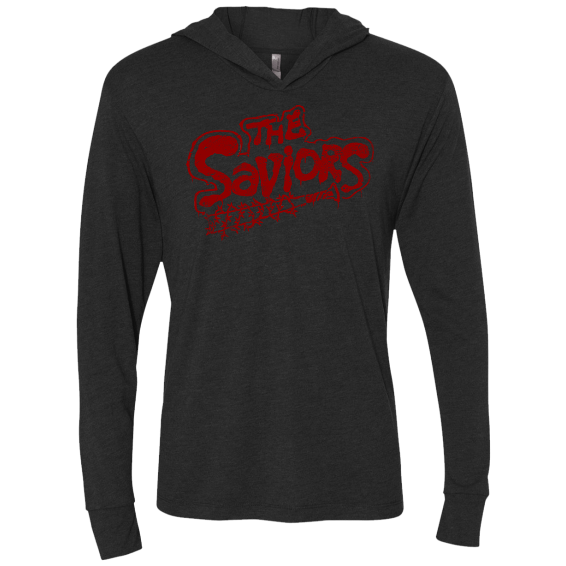 T-Shirts Vintage Black / X-Small The Saviors Triblend Long Sleeve Hoodie Tee