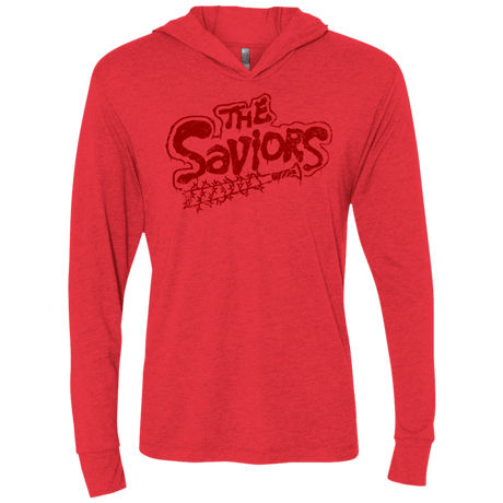 T-Shirts Vintage Red / X-Small The Saviors Triblend Long Sleeve Hoodie Tee