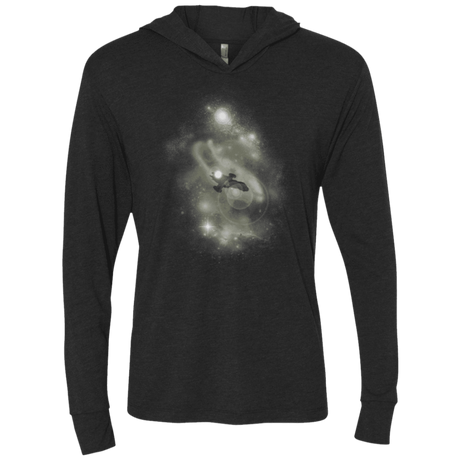 T-Shirts Vintage Black / X-Small The Serenity Triblend Long Sleeve Hoodie Tee