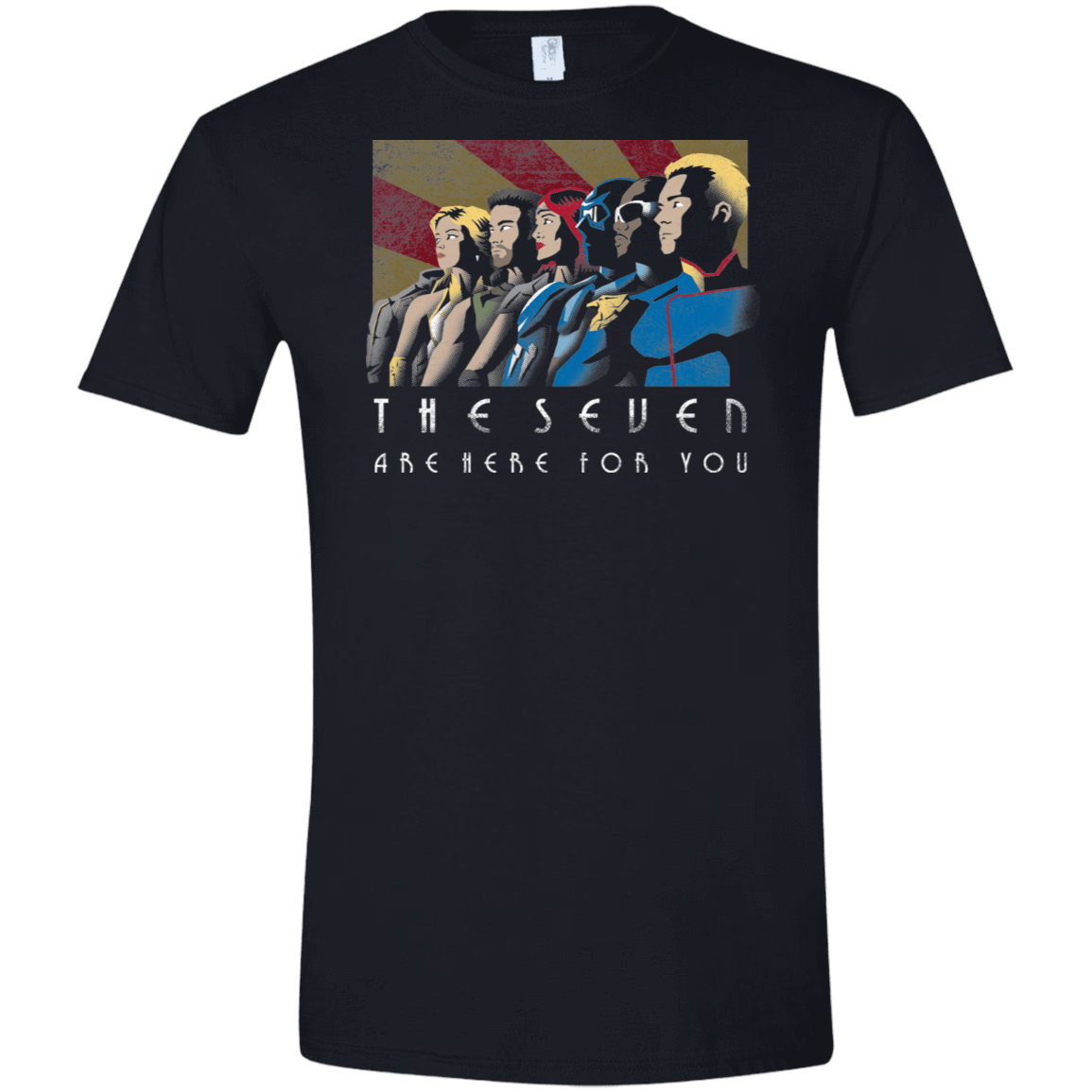 T-Shirts Black / X-Small The Seven Vintage Men's Semi-Fitted Softstyle