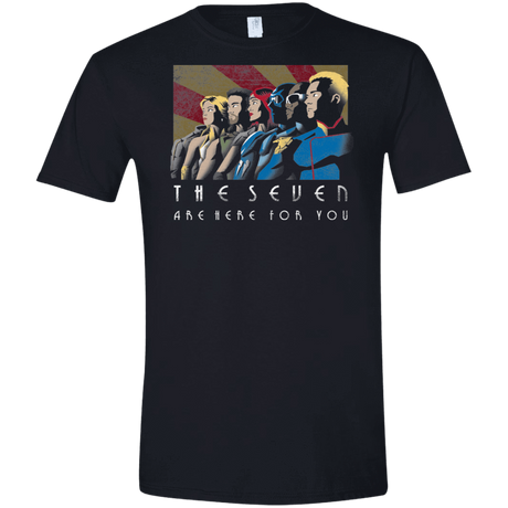 T-Shirts Black / X-Small The Seven Vintage Men's Semi-Fitted Softstyle