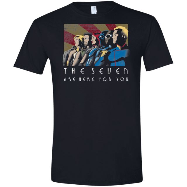 T-Shirts Black / X-Small The Seven Vintage Men's Semi-Fitted Softstyle