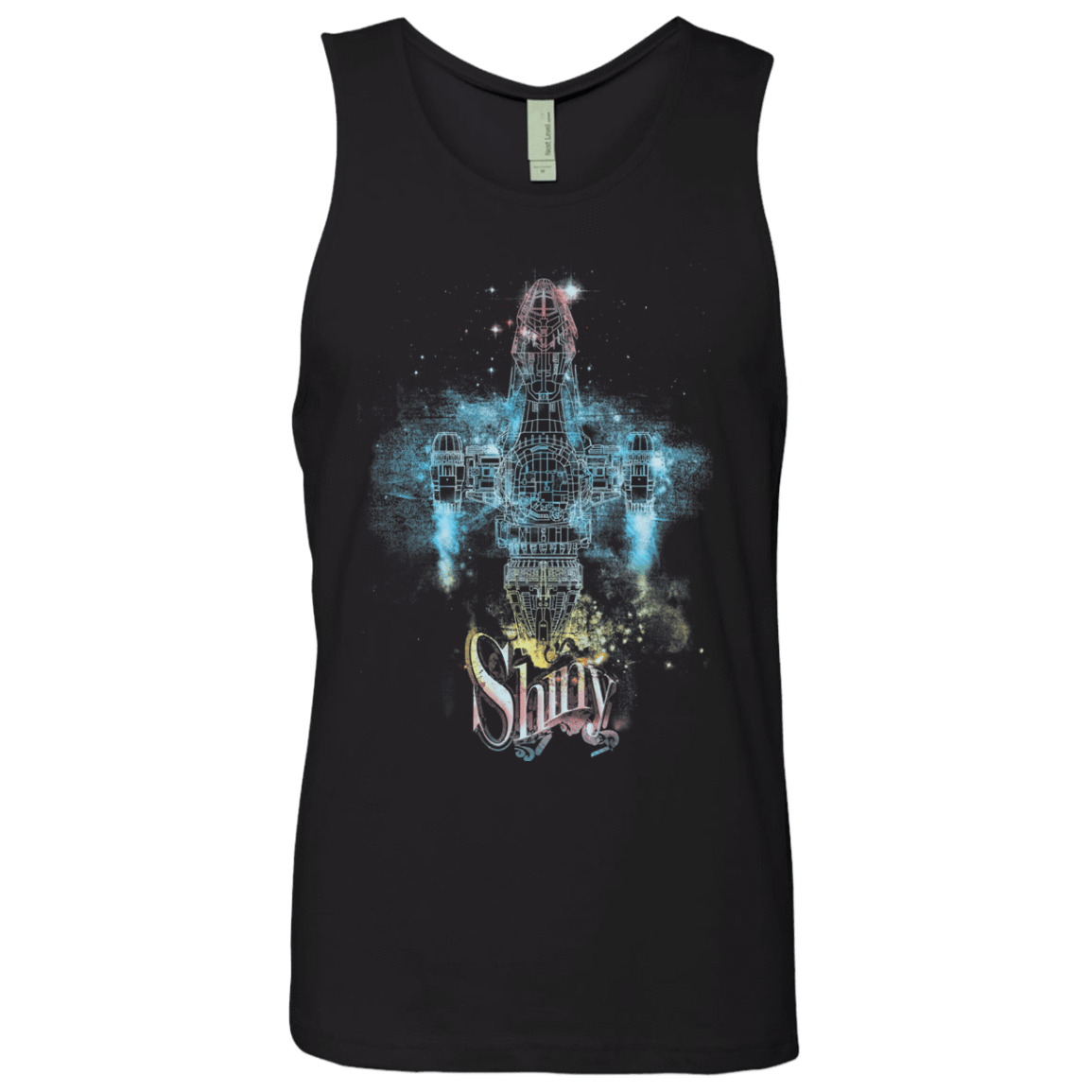 T-Shirts Black / S The Shiniest Spaceship Men's Premium Tank Top