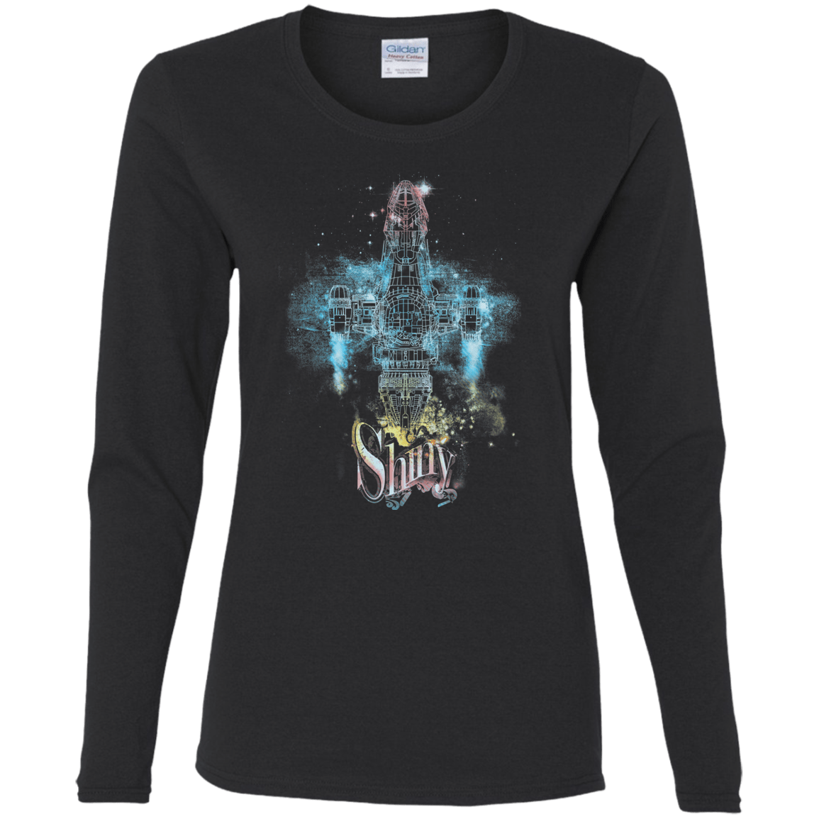 The Shiniest Spaceship Women's Long Sleeve T-Shirt