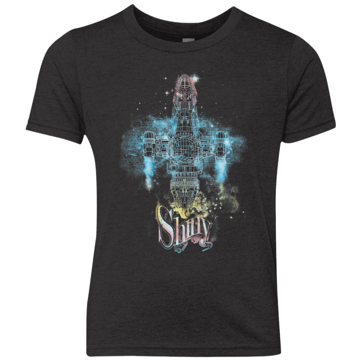 The Shiniest Spaceship Youth Triblend T-Shirt