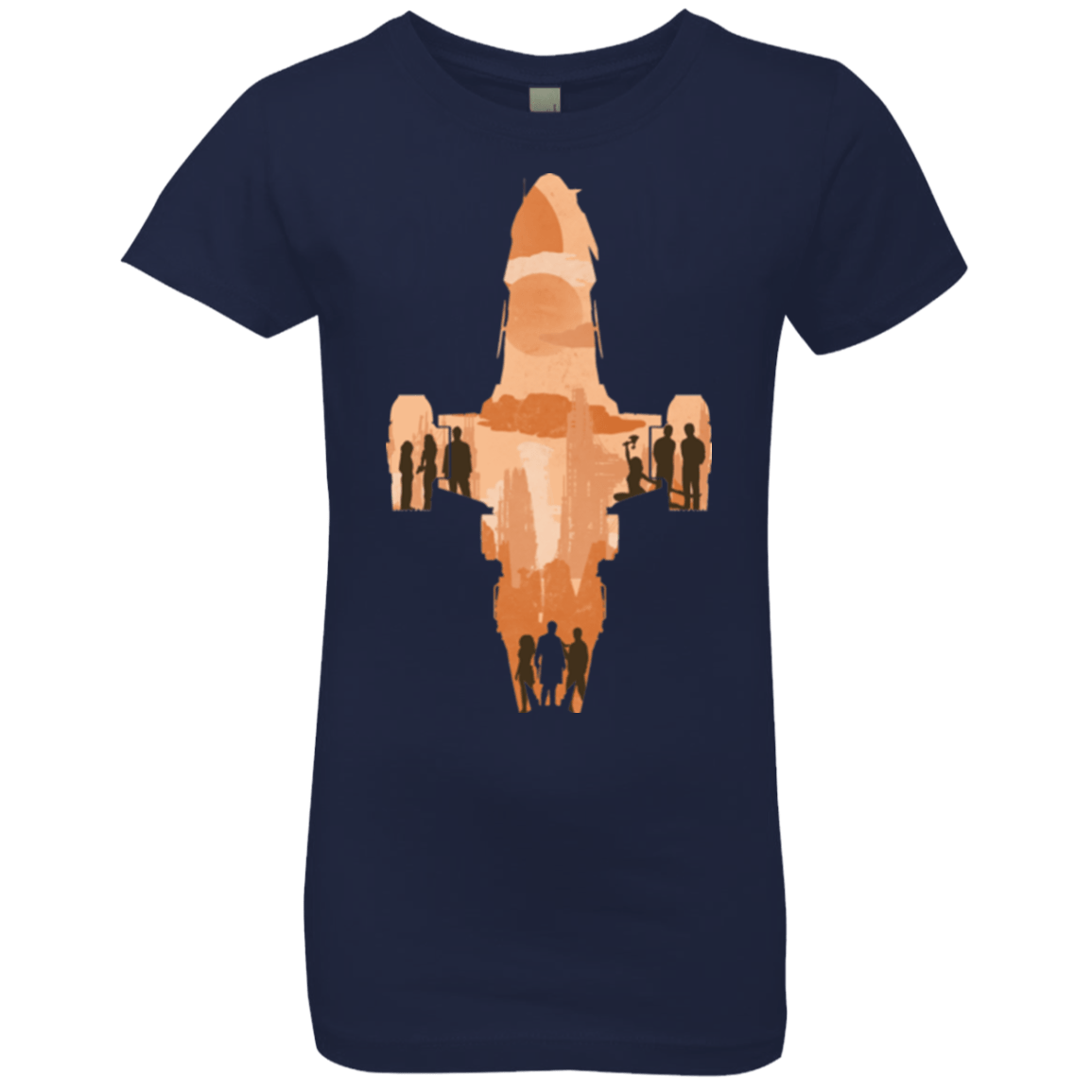 T-Shirts Midnight Navy / YXS The Shiny Ship Girls Premium T-Shirt