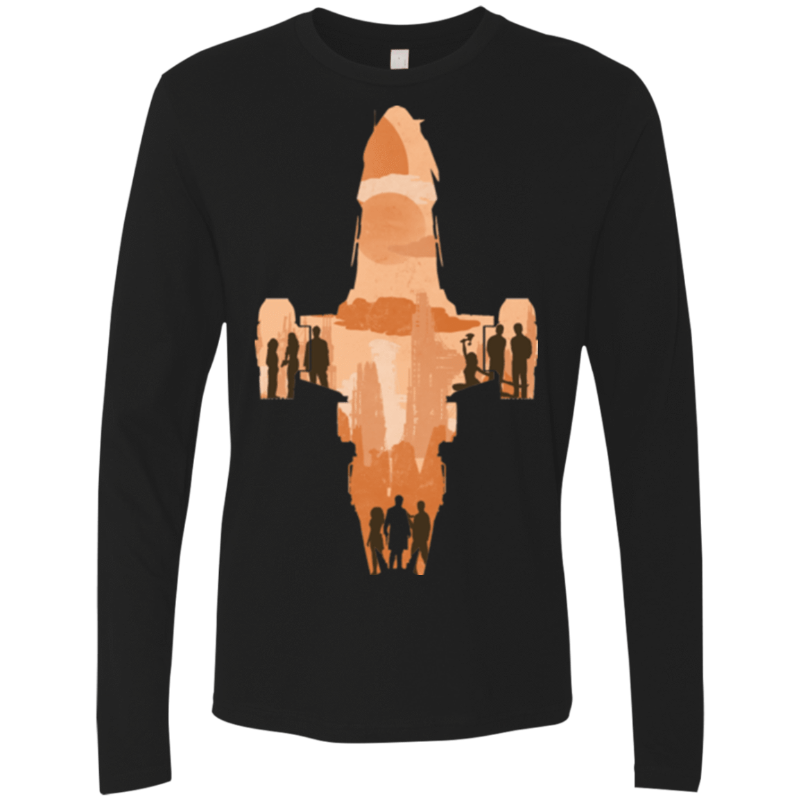 T-Shirts Black / Small The Shiny Ship Men's Premium Long Sleeve