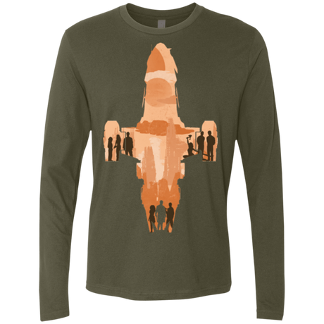 T-Shirts Military Green / Small The Shiny Ship Men's Premium Long Sleeve