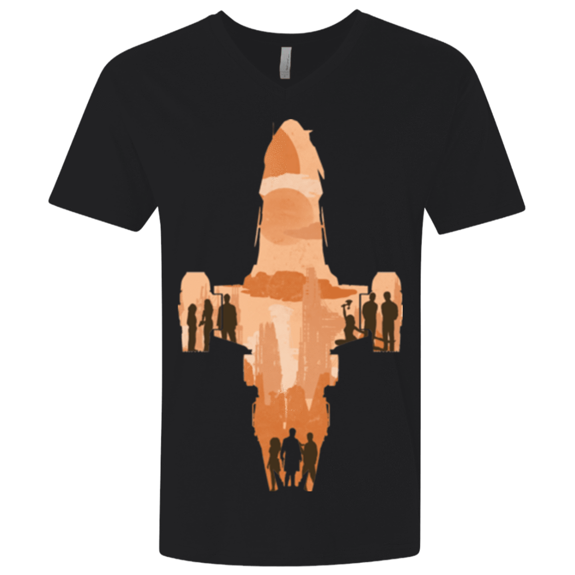 T-Shirts Black / X-Small The Shiny Ship Men's Premium V-Neck