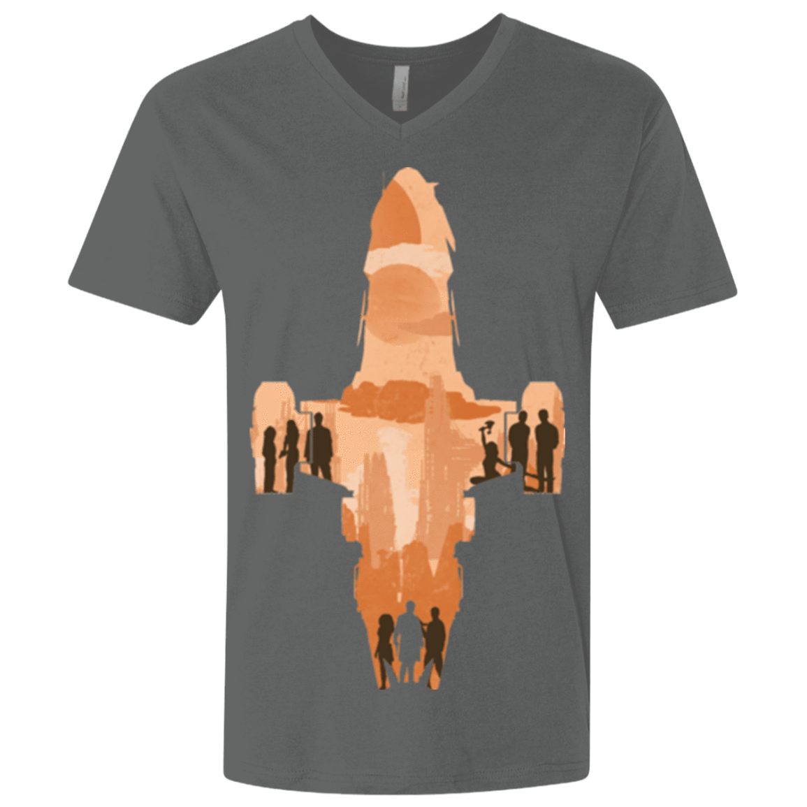 T-Shirts Heavy Metal / X-Small The Shiny Ship Men's Premium V-Neck