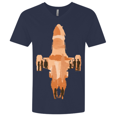 T-Shirts Midnight Navy / X-Small The Shiny Ship Men's Premium V-Neck