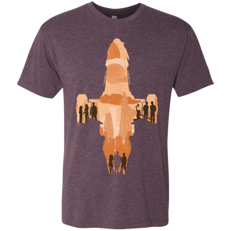 T-Shirts Vintage Purple / Small The Shiny Ship Men's Triblend T-Shirt