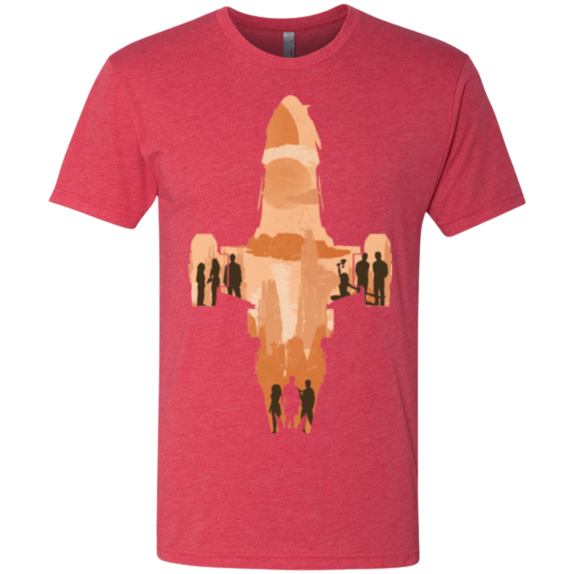 T-Shirts Vintage Red / Small The Shiny Ship Men's Triblend T-Shirt