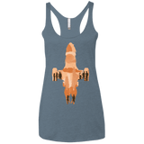 T-Shirts Indigo / X-Small The Shiny Ship Women's Triblend Racerback Tank