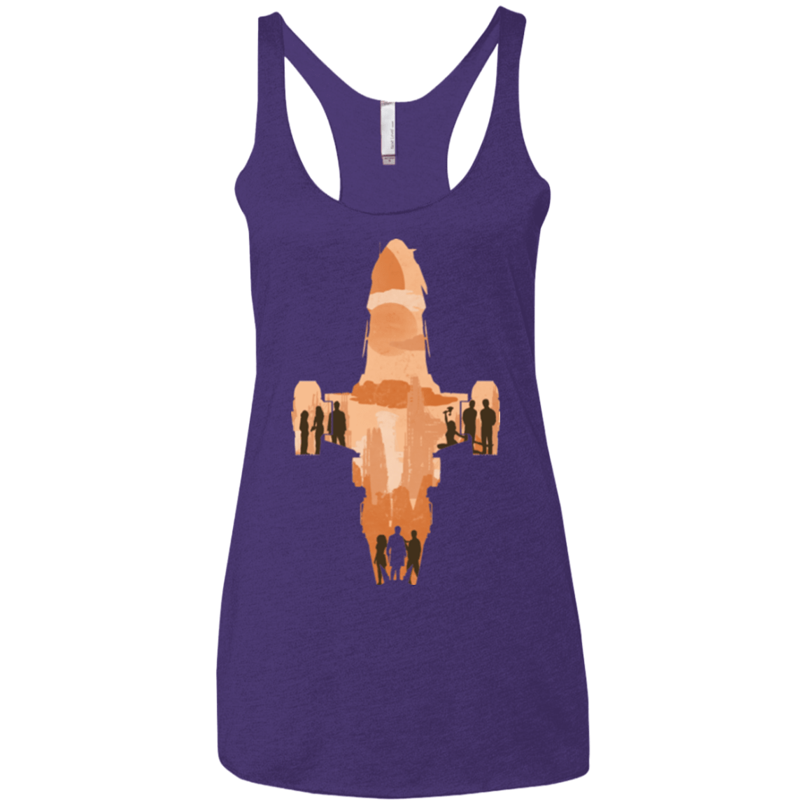 T-Shirts Purple / X-Small The Shiny Ship Women's Triblend Racerback Tank