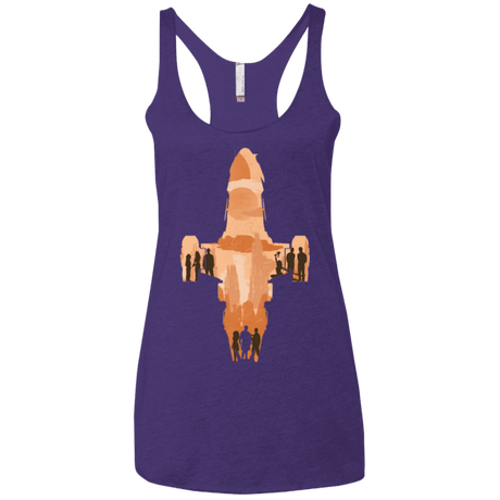 T-Shirts Purple / X-Small The Shiny Ship Women's Triblend Racerback Tank