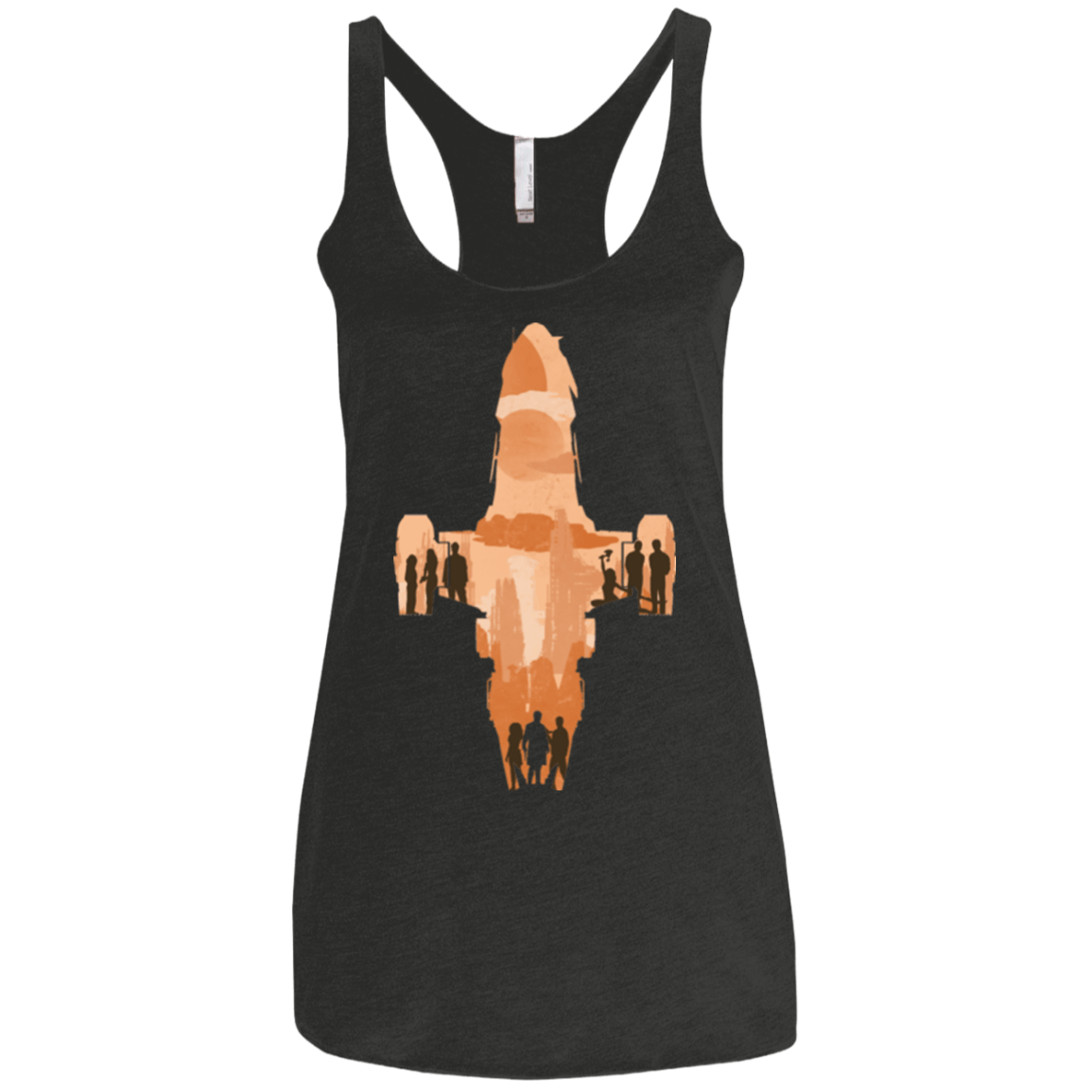 T-Shirts Vintage Black / X-Small The Shiny Ship Women's Triblend Racerback Tank