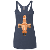 T-Shirts Vintage Navy / X-Small The Shiny Ship Women's Triblend Racerback Tank