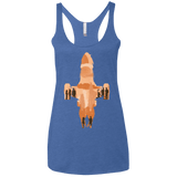 T-Shirts Vintage Royal / X-Small The Shiny Ship Women's Triblend Racerback Tank