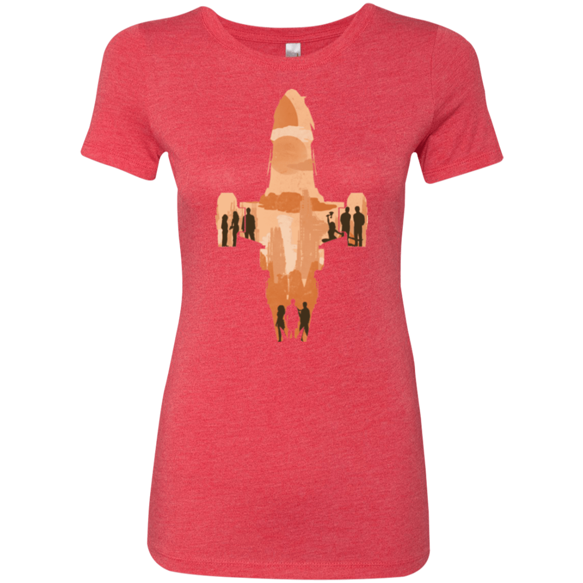 T-Shirts Vintage Red / Small The Shiny Ship Women's Triblend T-Shirt