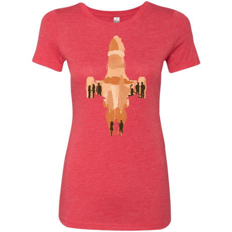 T-Shirts Vintage Red / Small The Shiny Ship Women's Triblend T-Shirt