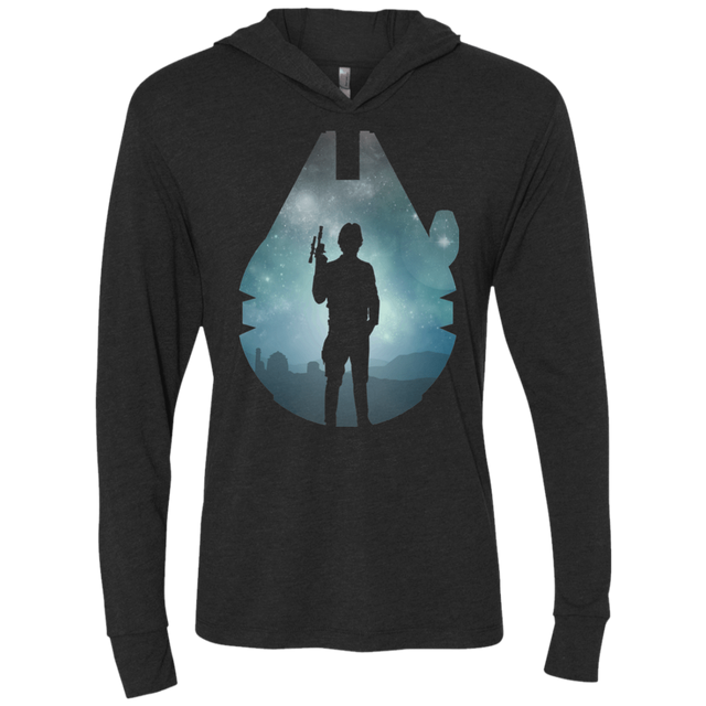 T-Shirts Vintage Black / X-Small The Smuggler Triblend Long Sleeve Hoodie Tee