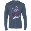 T-Shirts Indigo / X-Small The Soldier Triblend Long Sleeve Hoodie Tee