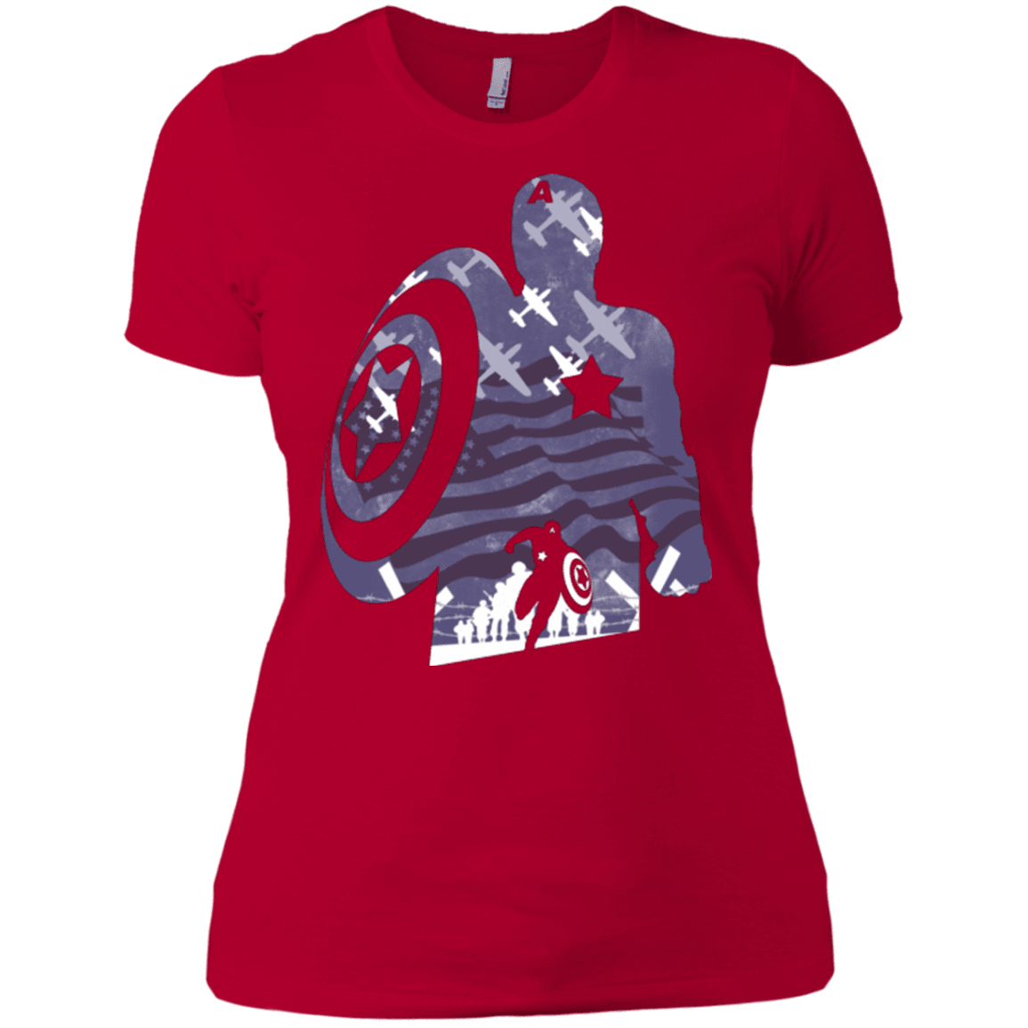 T-Shirts Red / X-Small The Soldier Women's Premium T-Shirt