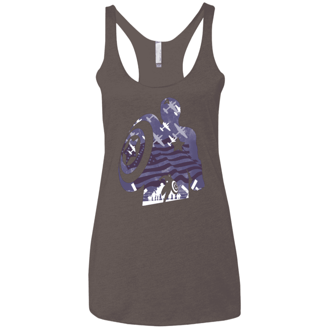 T-Shirts Macchiato / X-Small The Soldier Women's Triblend Racerback Tank