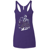 T-Shirts Purple / X-Small The Soldier Women's Triblend Racerback Tank