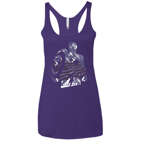 T-Shirts Purple / X-Small The Soldier Women's Triblend Racerback Tank