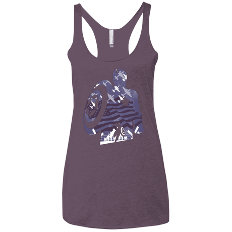 T-Shirts Vintage Purple / X-Small The Soldier Women's Triblend Racerback Tank