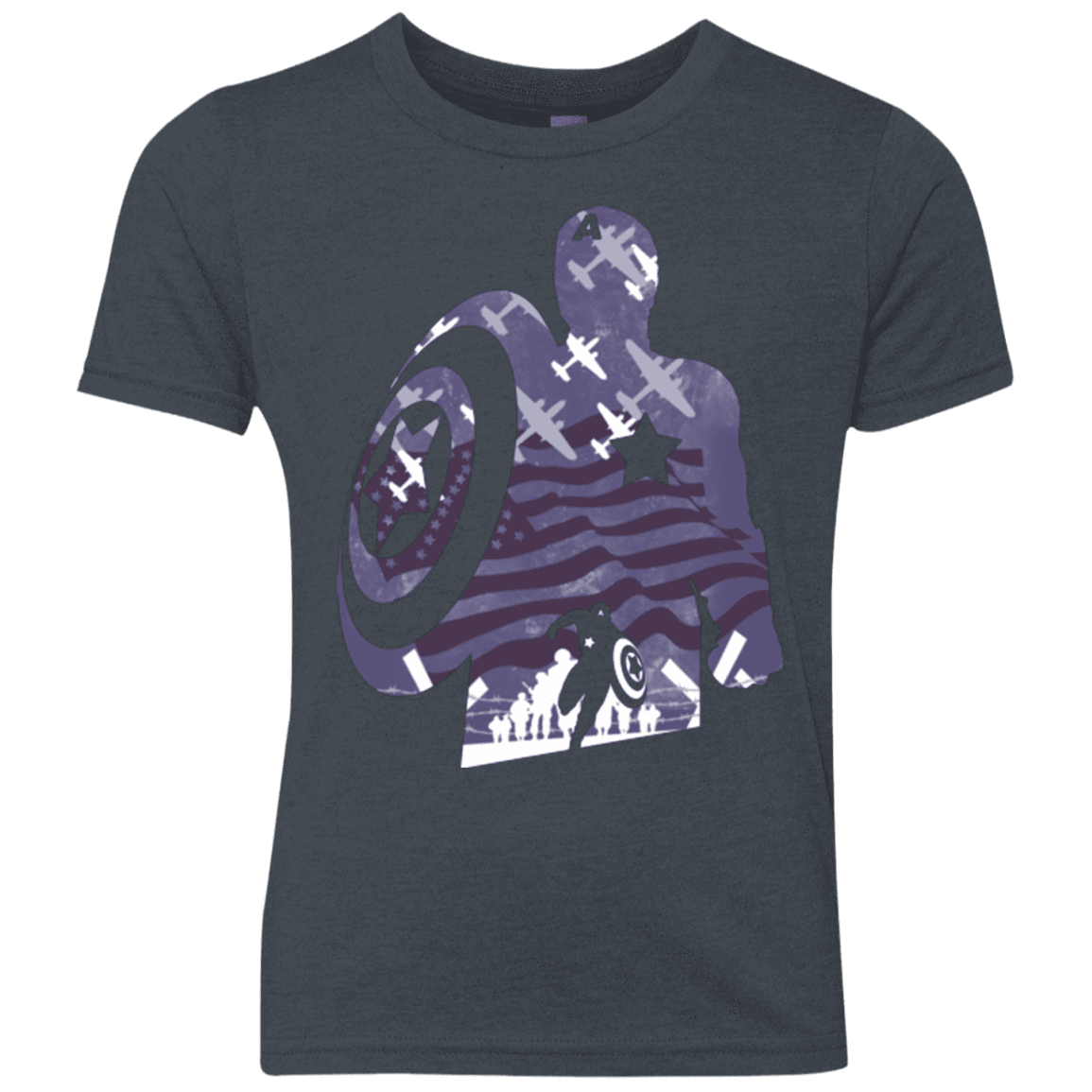 T-Shirts Vintage Navy / YXS The Soldier Youth Triblend T-Shirt